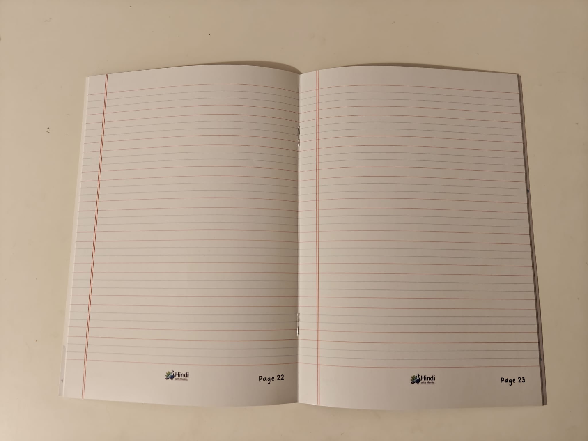 My Hindi Notebook | 4-line Ruled A5 Notebook perfect for practice & better handwriting
