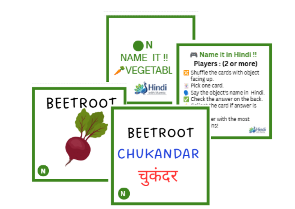 Name It!! | Flash Cards Set 1 | Theme - Fruits, Vegetables, Animals, Birds